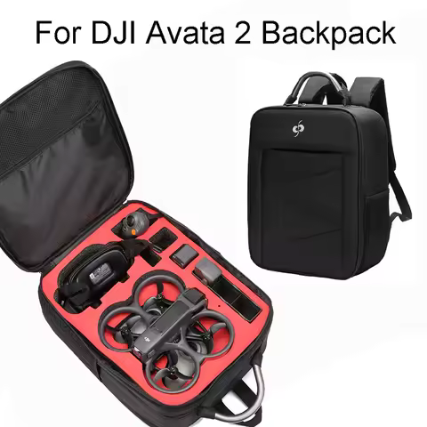 For DJI Avata 2 Storage Bag: Black Backpack Crossing Machine For DJI Avata 2 Outdoor Flight Accessor