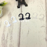Black Hooks, Safe And Sturdy Hooks For Picture Frames And Wall Decorations, Simple And Stylish Hooks