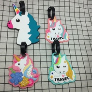 5 Cartoon Unicorn Travel Accessories Luggage Tag Suitcase Fl