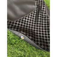 3D Chess Scoopy Seat Leather - 3D Chess Combination Scoopy Leather with center stitching
