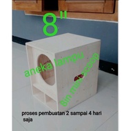 MINI SCOOP SPEAKER BOX 8 INCH FINE RAW,