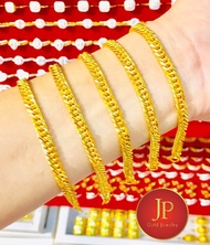 สร้อยข้อมือทอง เลทข้อมือทองน้ำหนัก 1 สลึง ทองชุบ ทองหุ้ม สวยเสมือนจริง JPgoldjewelry