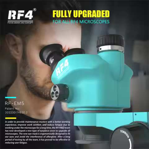 RF4 7-50X Continuous Focus Magnification Jewelry Inlay Observation HDMI 2K Camera Optical Zoom Micro