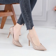 9cm glossy HIGH HEELS shoes / IMPORTED women's work high heels