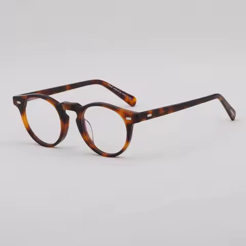 45/47 Size Quality Handmade Vintage Round Gregory Peck Glasses Frames OV5186 Eyewear Japanese Style 