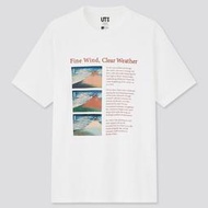 愛日貨現貨 uniqlo Hokusai colors 葛飾北齋 UT恤 富士山 浮世繪 白色M號 436980