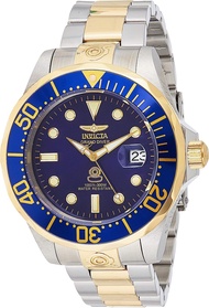 Invicta Mens Pro Diver Steel and Gold Tone Stainless Steel Automatic Watch Two Tone/Blue (Model: 3049)