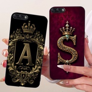 Asus ZenFone 4 Case ZE554KL Silicone Luxury Crown A-Z Letters 2D Flat Pattern Soft Phone Casing Asus