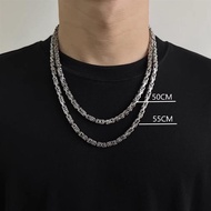 Kekeke Titanium Steel Hip Hop Cuban Chain Necklace 19A2384 Trendy Men Women Unisex Emperor Clavicle 