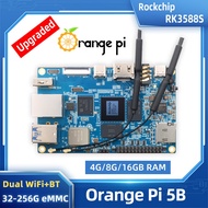 Orange Pi 5B 4 8 16 GB RAM 32 64 125 256 GB EMMC On-board WIFI6+BT5.0 BLE 64-bit Rockchip RK3588S Gi