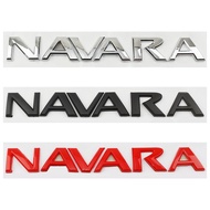 【NISSAN】1 x ABS NAVARA Letter modification Car Auto Front Trunk Hood Emblem Badge Sticker Decal Replacement For NISSAN