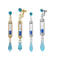 Vanitas' Notes Hourglass Earrings Ear Clips Vanitas Peripheral Earrings Creative Crystal Glitter Ear