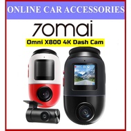 70mai Omni X800 Front n Rear 360° Dashcam 4G GPS AI Parking Surveillance HDR Night Vision ADS Voice