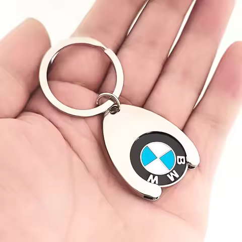 Metal 2025 New Coin Keyring Car Logo Keychain For BMW X1 X2 X3 X4 X5 X6 X7 E39 E46 E90 E60 E30 E53 E