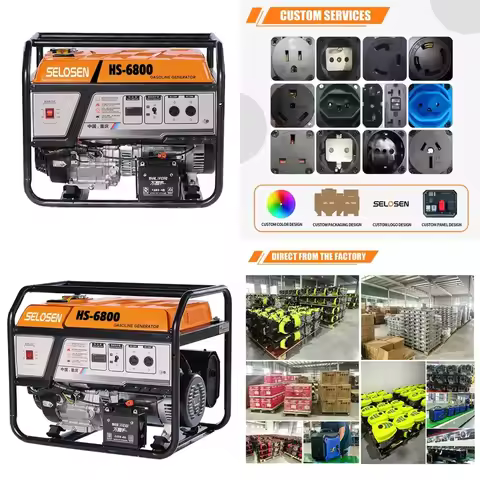 7.0kVA 7kW Portable Gasolin Generator – 220V/230V Electric Start, Home & Backup Power Supply