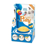 Catit Play Tumbler Bee-Toy With Automatic Rotating Laser Can Put Snacks.