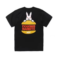 FR2 Rabbit Burger T-shirt burger bunny print couple short-sleeved T-shirt trendy