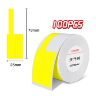 100PCS Stiker Label Kabel Penanda Kabel Cable Tag Sticker Anti Air Penanda Kabel Listrik