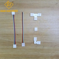3pin RGB LED connector, 3pin 5V-48V RGB LED strip connector clip - wireless, wired, L angle, T junct