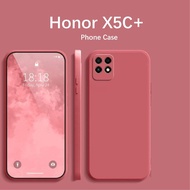 【Hot sale】For Honor X5C+ Case Fall prevention Silicone Full Case Classic Solid Color Phone Case Cove