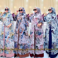Samara Set Gamis Outer Kerudung Dress Muslim Amore By Ruby Gamis Motif
