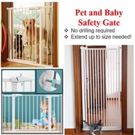 [SG SELLER] Safety Gate / Pet Fence / Pet Cat Dog Gate / Adjustable Auto Close Gate / Toddler Fence Auto Lock Safety