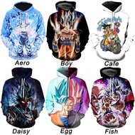 Fashion Goku Sweater Anime Cosplay Clothes Printed Hoodies Men Women Casual Hoodies Plus Size