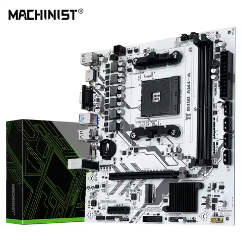 MACHINIST B450 AM4 Motherboard AMD CPU Processor Dual-channel DDR4 Memory Mainboard M.2 NVME (Suppor