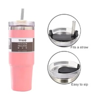 VACUUM MUG-900ML Sealed Hot And Cold Water Bottle Stainless Steel Drinking Tumbler 30oz With Straw