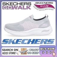 LI[พร้อมส่ง] Skechers_ GO-WALK รองเท้าสลิปออนลําลอง พื้นแบน น้ําหนักเบา สําหรับสตรี 5WGB