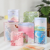 Beg Hadiah Lukisan Minyak Monet Mini Kecil Hadiah Hari Jadi Kreatif Gincu Minyak Wangi Beg Kertas Pe