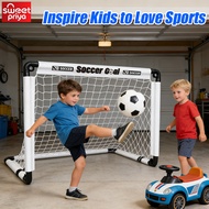 Foldable Kid’s Soccer Goal With Pump Ball Indoor Home Mini Backyard Group Football Game 2-5 Person