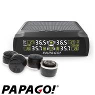 PAPAGO  TireSafe S72E無線太陽能胎外式輕巧胎壓偵測器+擦拭布