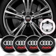 4pcs 60mm Car Wheel Center Hub Center Cap Rim Hub Dustproof Cover Emblemem For Audi A4 B5 B6 B7 8P 8