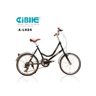 AiBIKE SHIMANO 24速 451版 巴黎經典 低跨點小徑車-歐風亮黑