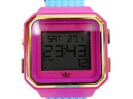 [專業模型] 時尚錶 [adidas ADH4009  ]愛迪達數字石英錶[粉紅色面]塑膠/時尚/中性/軍錶