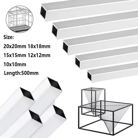 304 stainless steel square tube pipe Hollow square steel rod Small diameter rectangular tube 10x10/1
