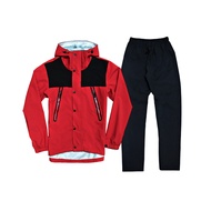 JACKET/Windproof-Rainproof Pants SET AEGIS JACKET/TROUSER WORKMAN Red-Black