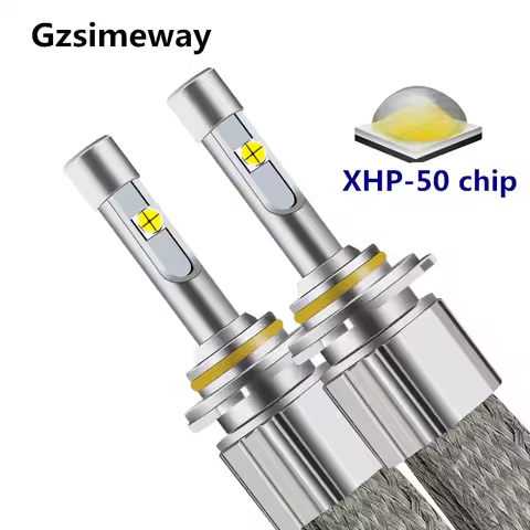 2PCS H7 LED H4 H13 Car Light Bulbs H1 H11 HB3 HIR2 D2H Auto Headlight 20000LM 110W XHP50 4300K 6000K