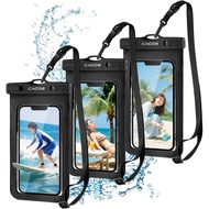 CACOE Waterproof Phone Case 3pcs IPX8 7.2" Touch Black Japan