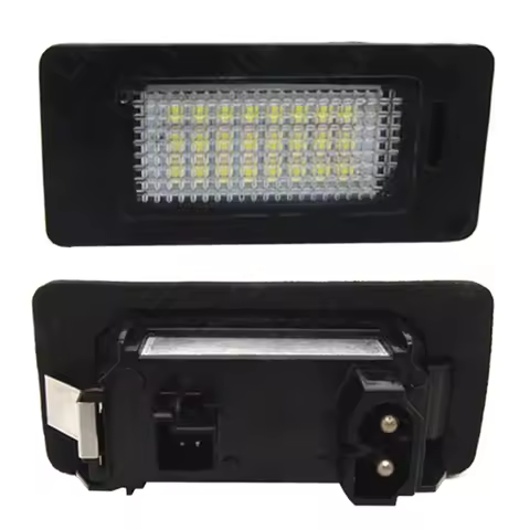 2Pcs 12V Car Rear LED License Number Plate Light 63267193293 63267165646 For BMW E39 E82 E88 E90 Com