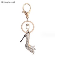 [DMT] NEW Crystal High Heel Shoe Keychain Purse Car Shiny Rhinestone Bag Decorative Alloy Keyring [h