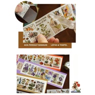 6 SHEETS ASTHETIC STICKER, VINTAGE MASKING TAPE