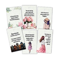 (Min 10 pcs) Penanda Buku Quotes Motivation Minimalis Bookmark murah cantik cute Hadiah hari guru