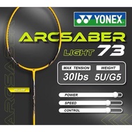 YONEX Arcsaber LIGHT 73 Racket 100% ORIGINAL FREE STRING (MAX 30LBS 5U Racquet Badminton YONEX Raket