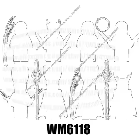 Action Figures Building Blocks Series WM6118 WM2179 WM2180 WM2181 WM2182 WM2183 WM2184 WM2185 WM2186