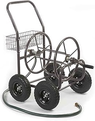 Liberty Garden Residential Grade 4 Wheel 871-M1-1 Garden Hose Reel Cart, Bronze