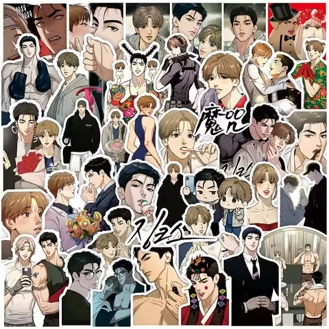 10/30/65PCS Korean Manwha Jinx Sticker Joo Jaekyung Kim Dan Manga Stickers Cute Laptop IPAD Phone Ca