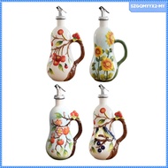 [SzgqmyyxcbMY] Ceramic Oil Dispenser Bottle Vinegar Dispenser Bottle Farmhouse Easy to Refill 600ml/