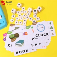 TOBIE Number Cognition Early Math Game, Spelling Practice Paper Letter Sticker Toys, Puzzle 2 in 1 P